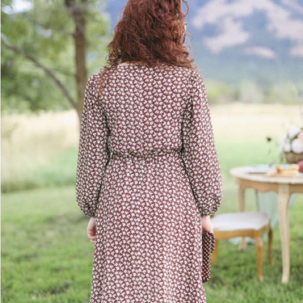 Dainty Jewells Postcard from Paris dress, brown - Picture 3 of 7